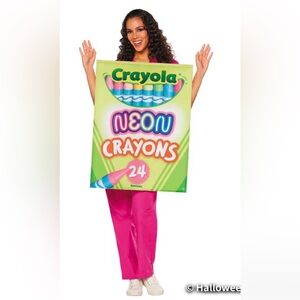 InSpirit designs neon crayola box adult costume. NWT one size(22)